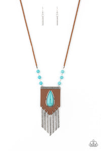 Paparazzi Accessories Enchantingly Tribal - Blue Necklace & Earrings
