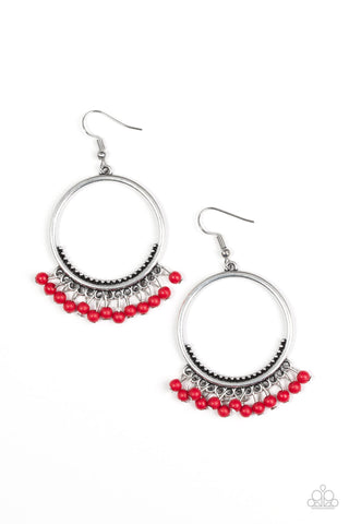 Paparazzi Accessories The World Is A Jungle - Red Earrings 