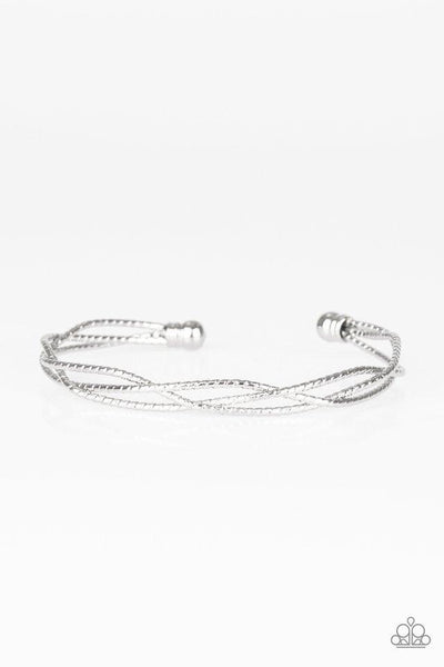 Paparazzi Accessories Twist of the Wrist Silver Bracelet