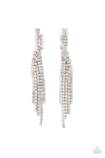 Paparazzi Accessories Cosmic Candescence - White Earrings 
