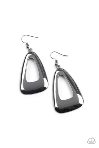 Paparazzi Accessories Irresistibly Industrial - Black Earrings