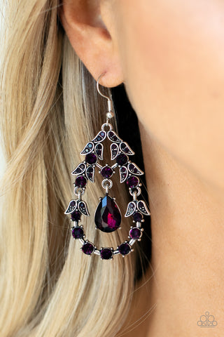 Paparazzi Accessories Garden Decorum - Purple Earrings