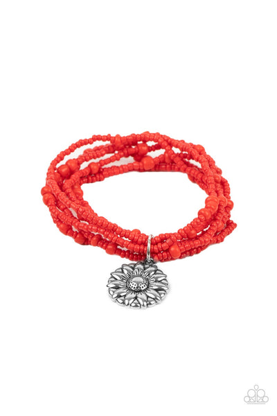 Paparazzi Accessories Badlands Botany - Red Bracelet