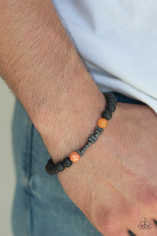 Paparazzi Accessories Courage - Orange Bracelet 