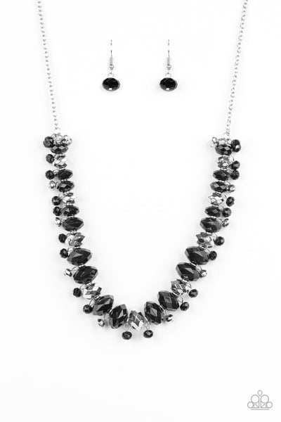 Paparazzi Accessories BRAGs To Riches - Black Necklace & Earrings 