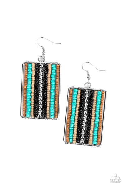 Paparazzi Accessories Beadwork Wonder - Black Earrings