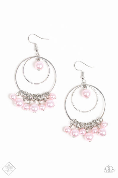 Paparazzi Accessories New York Attraction Pink Earrings 