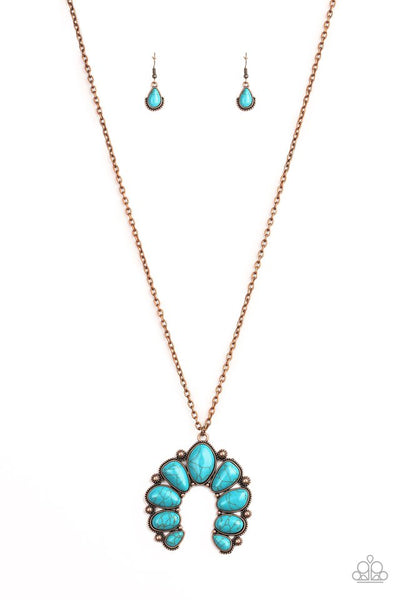 Paparazzi Accessories Stone Monument - Copper Necklace & Earrings 