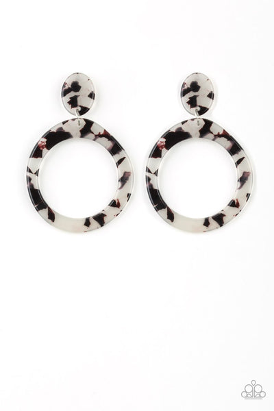 Paparazzi Accessories Fish Out Of Water - White Earrings