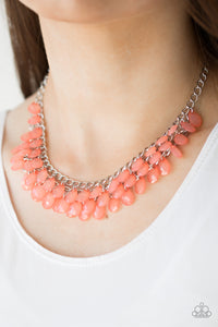 Paparazzi Accessories Next In SHINE - Orange Necklace & Earrings 