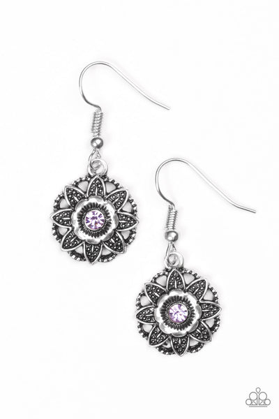 Paparazzi Accessories Perennial Party - Purple Earrings 