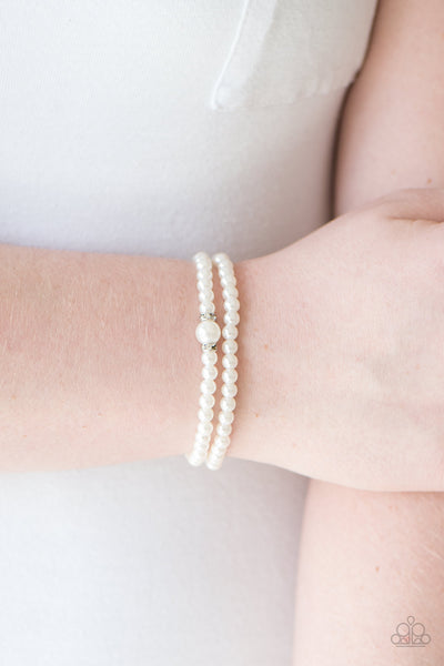 Paparazzi Accessories Cambridge Chic - White Bracelet 