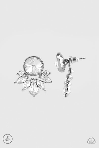 Paparazzi Accessories Radically Royal - White Earrings 