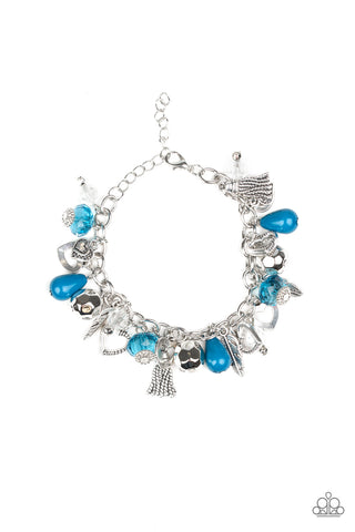 Paparazzi Accessories Charmingly Romantic - Blue Bracelet 