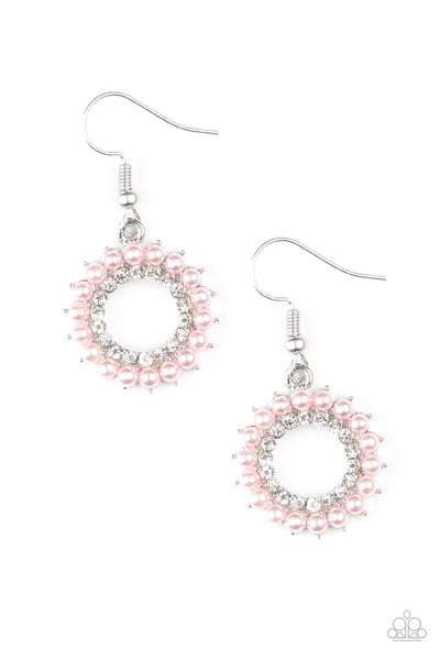 Paparazzi Accessories A Proper Lady - Pink Earrings 