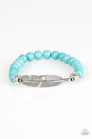 Paparazzi Accessories Take Wing - Blue Bracelet 