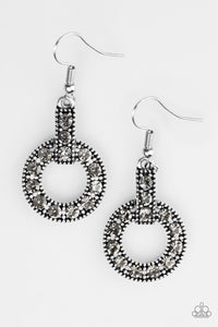 Paparazzi Accessories Midnight Ball - Silver Earrings 