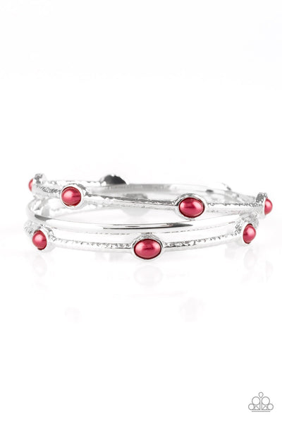 Paparazzi Accessories - Bangle Belle - Red Bracelet 