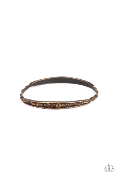 Paparazzi Accessories Just SPARKLE And Wave - Copper Bracelet 