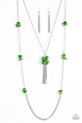 Paparazzi Necklace Cliff Cache - Green