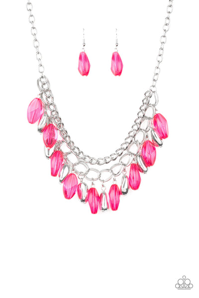 Paparazzi Accessories Spring Daydream - Pink Necklace & Earrings