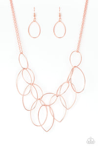 Paparazzi Accessories Top-TEAR Fashion - Copper Necklace & Earrings 