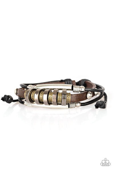 Paparazzi Accessories Urban Backpacker - Black Bracelet 