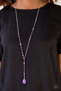 Paparazzi Accessories Modern Mountaineer - Purple Necklace & Earrings 