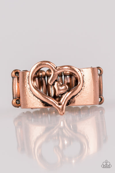 Paparazzi Accessories Cute As Cupid - Copper Ring 