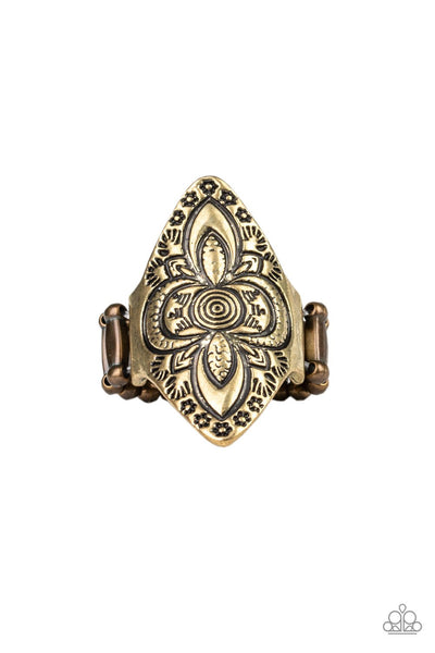 Paparazzi Accessories Tahiti Trek - Brass Ring
