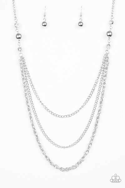 Paparazzi Accessories RITZ It All - White Necklace & Earrings 