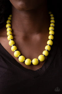 Paparazzi Accessories Everyday Eye Candy - Yellow Necklace & Earrings 