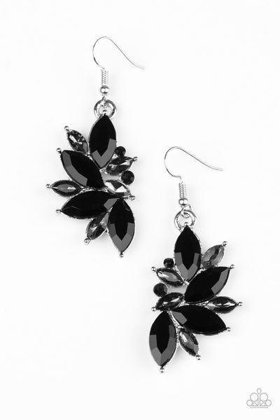 Paparazzi Accessories Vegas Vogue - Black Earrings 