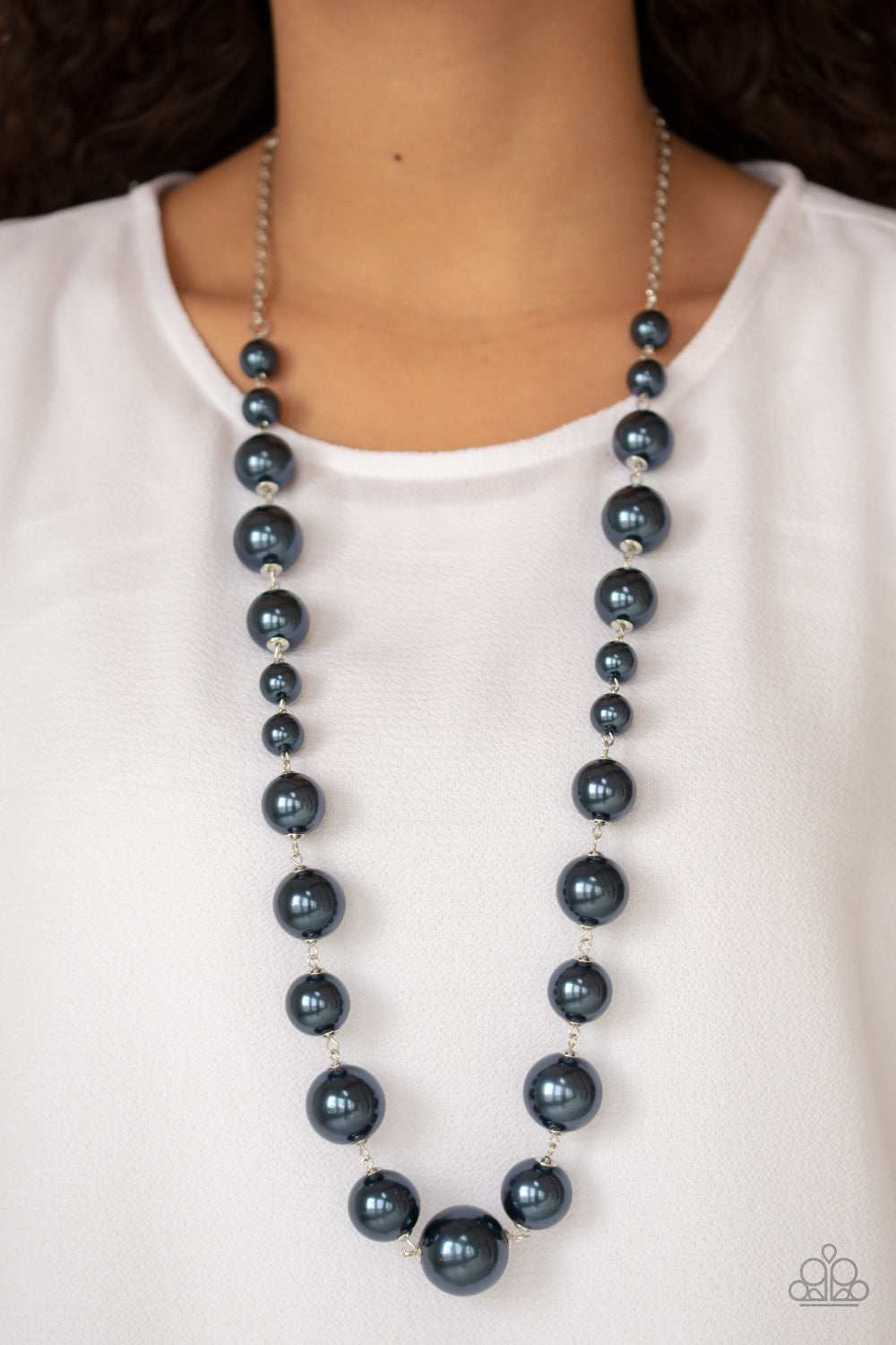 Paparazzi Accessories Pearl Prodigy - Blue Necklace & Earrings 