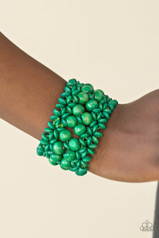 Paparazzi Accessories Tropical Bliss - Green Bracelet 