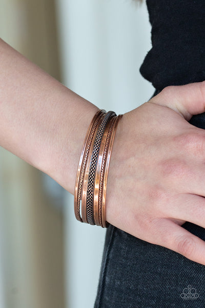 Paparazzi Accessories The Big BANGLE - Copper Bracelet 