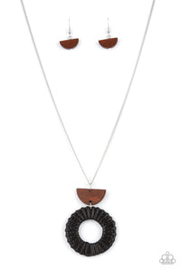 Paparazzi Accessories Homespun Stylist - Black Necklace & Earrings