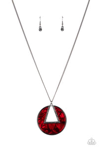 Paparazzi Accessories Chromatic Couture - Red Necklace & Earrings