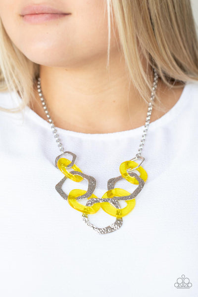 Paparazzi Accessories Urban Circus - Yellow Necklace & Earrings