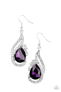 Paparazzi Accessories Dancefloor Diva - Purple Earrings