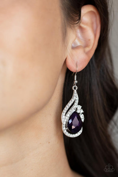 Paparazzi Accessories Dancefloor Diva - Purple Earrings