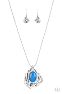 Paparazzi Accessories Amazon Amulet - Blue Necklace & Earrings