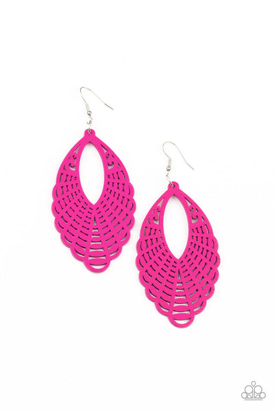 Paparazzi Accessories Tahiti Tankini - Pink Earrings