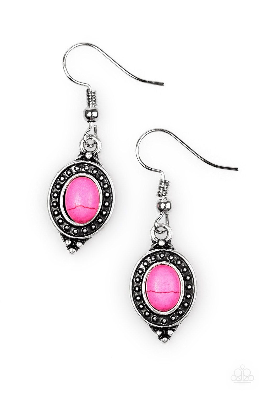 Paparazzi Accessories Rodeo Ride - Pink Earrings 