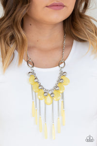 Paparazzi Accessories Roaring Riviera - Yellow Necklace & Earrings 