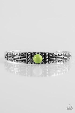 Paparazzi Accessories Singing Sahara - Green Bracelet 