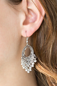Paparazzi Accessories On A Wing And A PRAIRIE - Silver Earrings 