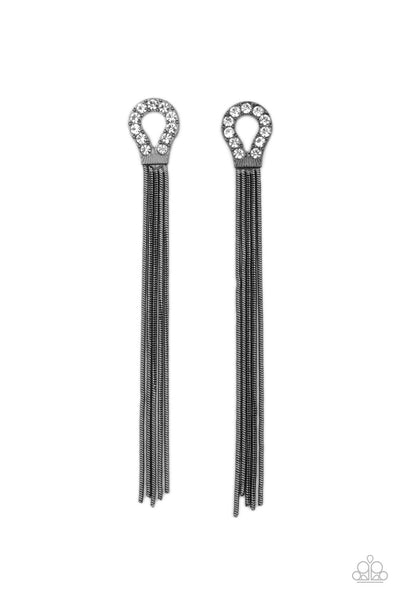 Paparazzi Accessories Dallas Debutante - Black Earrings