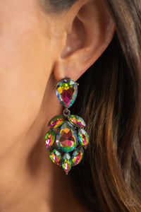 Paparazzi Accessories Galactic Go-Getter - Multi Earrings Oil Spill