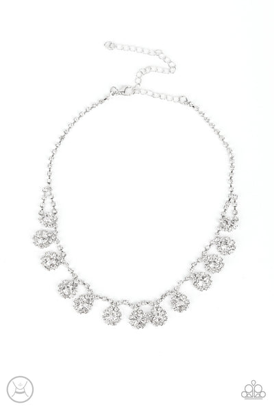 Paparazzi Accessories Princess Prominence - White Necklace & Earrings